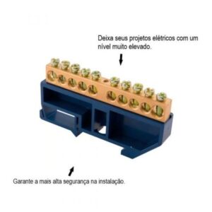 BARRA NEUTRO DIN/IEC 10 LIGAÇÕES