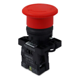 BOTÃO DE EMERGÊNCIA PLÁSTICO COM TRAVA