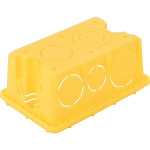 CAIXA EMBUTIR 1/2 3/4 1 4X2 AMARELA