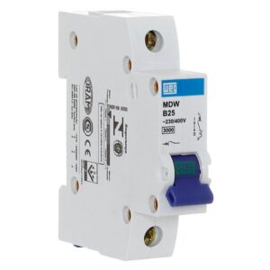 DISJUNTOR DIN CURVA B 1 X 25A WEG MDW