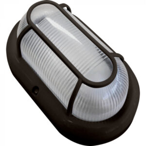 LUMINÁRIA TARTARUGA OVAL POLICARBONATO 1 LÂMPADA BRANCA