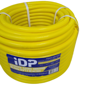 MANGUEIRA ELETR. CORRUGADA AMARELA 25MM X 50M NORMATIZADA IDP