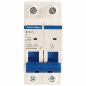 MINIDISJUNTOR TDJ3-2C10 2P 10A 3KA