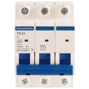 MINIDISJUNTOR TDJ3-3C20 3P 20A 3KA